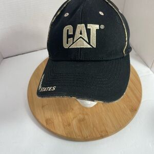 CAT Baseball hat with camo trim Size O/S